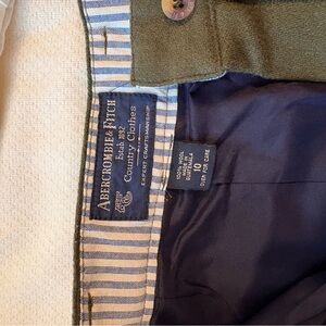 Vintage Abercrombie & Fitch Olive Green Wool Trousers